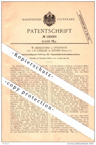 Original patent beresford - -,